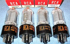 4 NOS RCA 6BQ6-GTB Vacuum Tubes for Vintage Bramco & Gonset Radio Transmitters