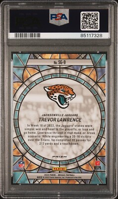 2023 Panini Mosaic Stained Glass Case Hit SP #SG9 Trevor Lawrence