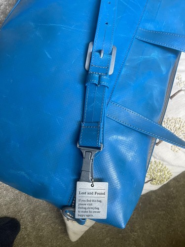 Friday R523 Hoffmann RARE sac business bleu pour ordinateur portable état proche du neuf avec étiquette - Photo 6/10