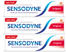 Sensodyne Original Toothpaste Sensitivity relief deep cleansing 3packs* 50=150ML