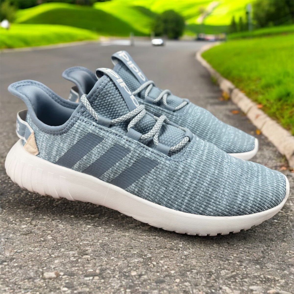 Adidas Women's Sneakers Kaptir X Cloud White Glow Blue Running