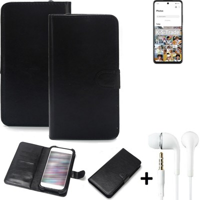 Handy Hülle Wallet Case für Huawei P Smart 2021 + kopfhörer Handy Schutz Hül