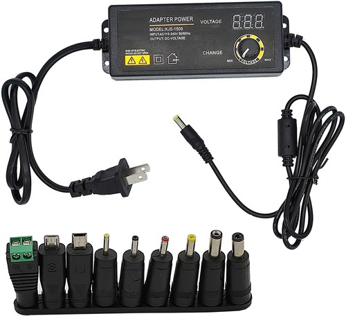 3V-24V 2.5A 60W Adjustable DC Power Supply Adapter Control Volt LED Display New - Picture 9 of 10