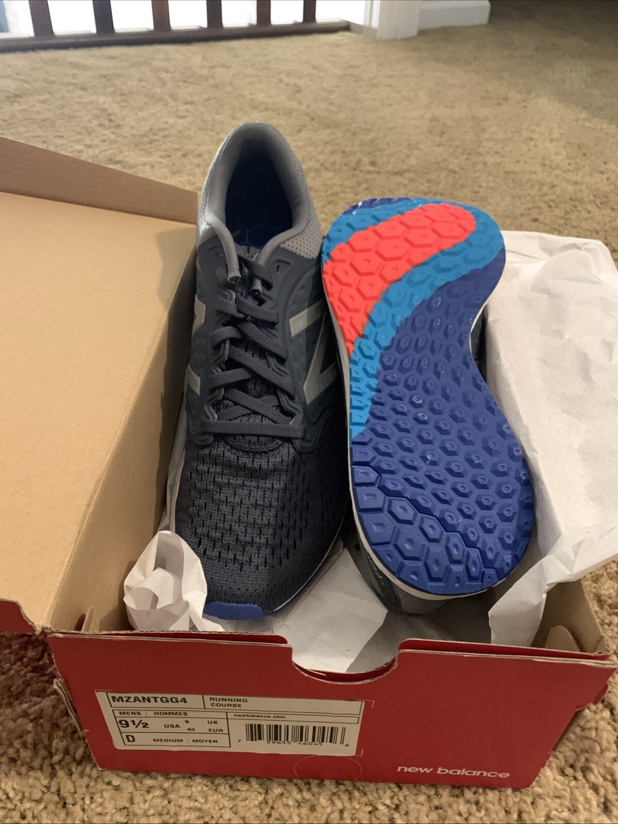 New Balance MZANTGG4 Men's Gray Running Course Shoe Size D NIB - Main Image