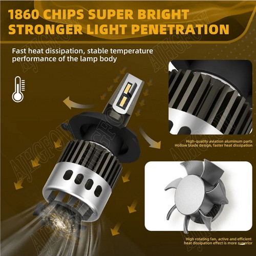 6000K Combo LED Headlight High-Low Beam Fog Light Bulbs For Tahoe 2001-2006 6Pc - Picture 9 of 13