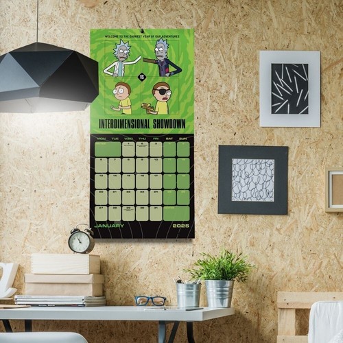 Kalender 2025 Rick and Morty Monat zur Ansicht quadratischer Kalender offizielles Produkt - Bild 7 von 9