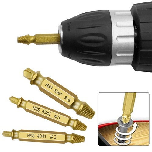 12pcs Fast Damaged Screw Extractor Speed Out Drill Bits Tool Broken Bolt Remover - Picture 4 of 5