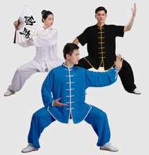 Chinese Kung Fu Tai Chi Suit Cotton Shirt Pants Wushu Uniform Martial art Sets