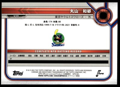 2022 Bowman Chrome NPB Kazuya Maruyama Rookie #127 | eBay