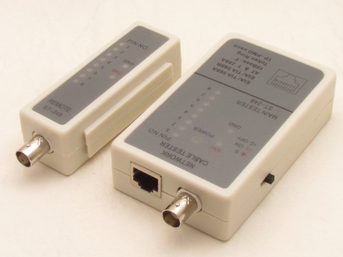 Probador de cables de red con teléfono coaxial Ethernet LAN remota BNC RJ45 RJ11 12 - Imagen 8 de 9