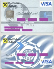 Romania bank cards  , Visa ; Visa Electron; ( Expired )
