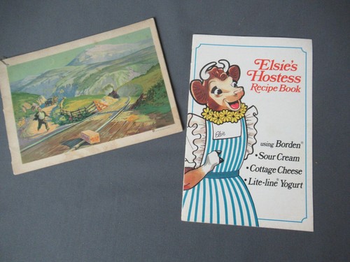2 folletos de recetas - Postres Bordens Elsie la vaca y gelatina - Ca 1930 - 179