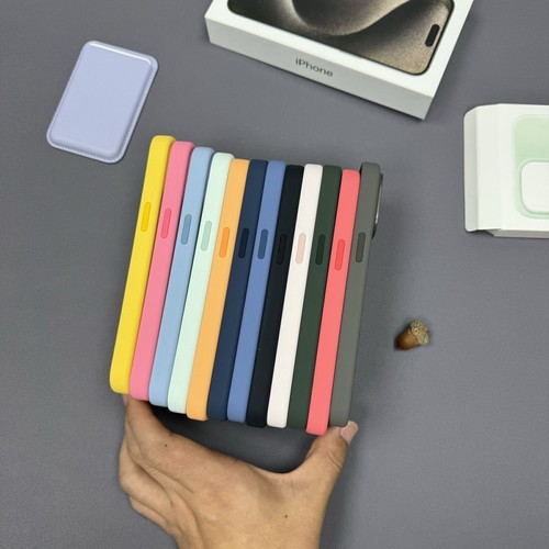 Unisex Apple Für iPhone 13 14 15 16/ Pro / Max Silikon Hülle Case mit MagSafe - Bild 5 von 47