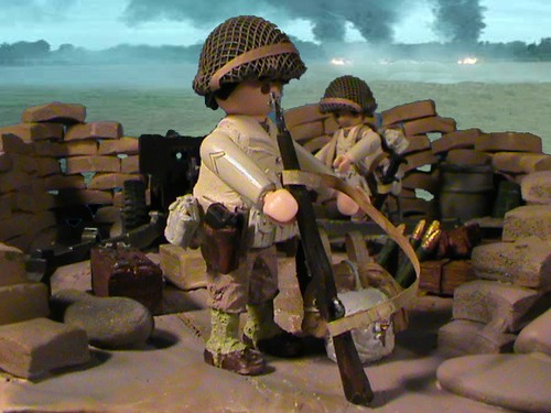PLAYMOBIL CUSTOM US 457 TH ARTILLERY BATTALION  (NORMANDIA-1944) REF-0169 BIS - Imagen 3 de 12