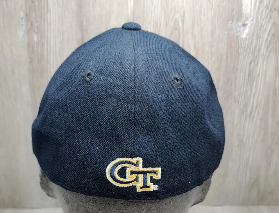 Georgia Tech Sombrero Chaquetas Amarillas Coliseo Hombres Talla 7 1/4 Azul Amarillo NCAA  Foto 3 de 4