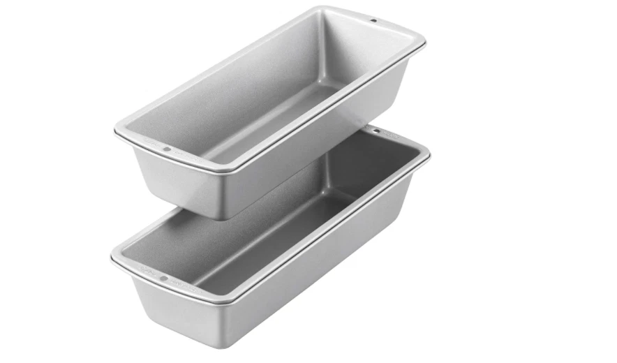 Bread Loaf Pan Long Non Stick Lightweight Baking Alloy Steel Metal Gray Pans 2