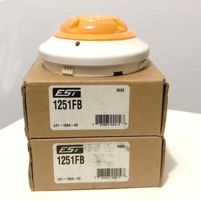 New EST 1251FB Addressable Ionization Smoke Detector 1251FB ##