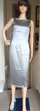 Dolce Gabbana Satin Sheath Dress, Size 8/10 UK.