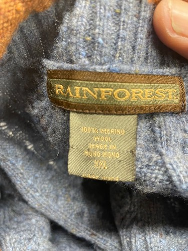 Rainforest XXL blau Pullover Pulli gebraucht 100% Merino - Bild 16 von 16