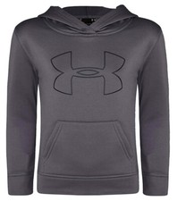 Under Armour Youth Boys Pullover Fleece Hoodie Graphite/Black
