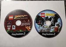 Playstation 2 LEGO Batman And Indiana Jones Original Adventure  Discs Only