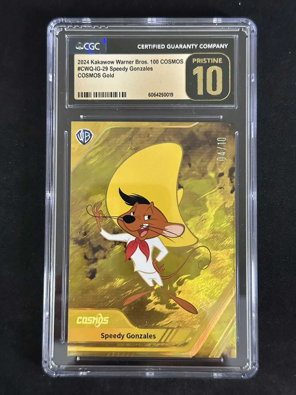 2024 Kakawow Warner Bros.100 COSMOS Speedy Gonzales COSMOS Gold 04/10 CGC 10 J11