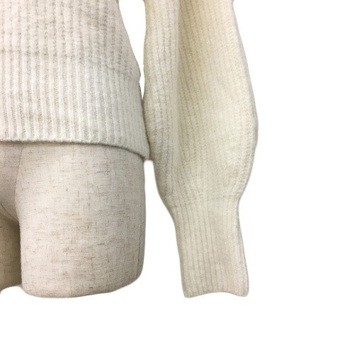 WILLSELECTION White Knit Sweater Pullover Big Col… - image 3