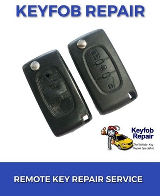 CITROEN 3 TASTEN FERNBEDIENUNG KLAPPSCHLÜSSEL REPARATUR SERVICE CASE BATTERIEWECHSEL