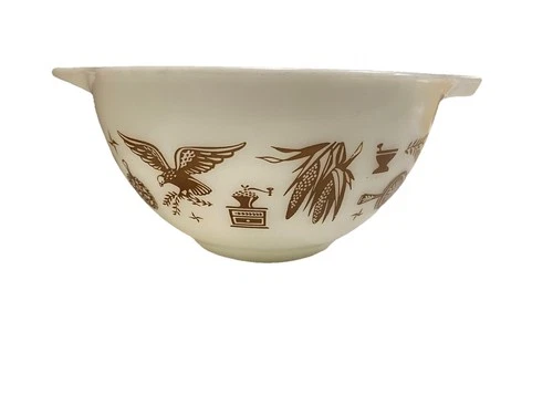 Vtg Pyrex Early American Cinderella Mixing Bowl 1.5 Pint #441 1960s