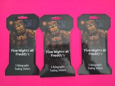 NEW - Five Nights at Freddys Holographic Trading Stickers Lot of 3 - Free ShipN 