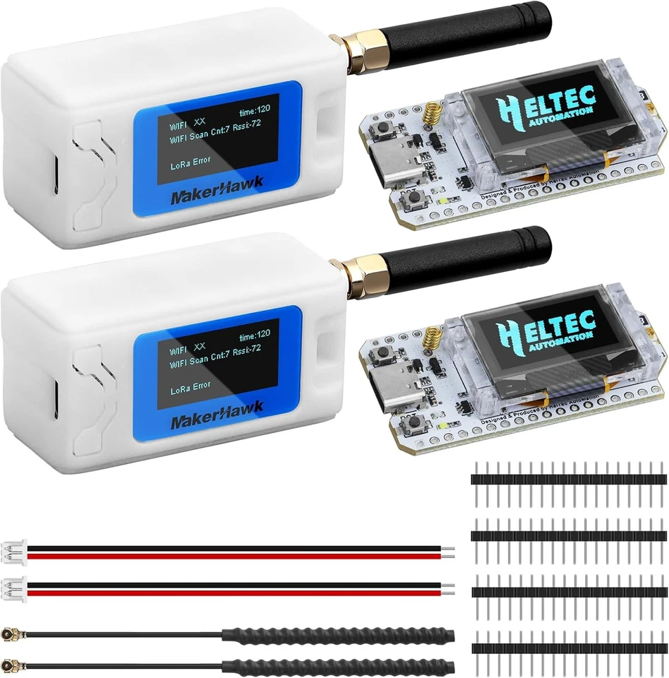 2x ESP32 LoRa V3 Development Board+868MHz IPEX Antenna+Heltec Meshtastic Case UK - Image 2 of 4