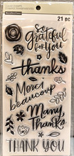 Recollections PHRASES SAYINGS Clear Stamp Set Thank You