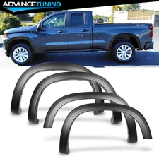 Fits 19-23 Chevy Silverado 1500 OE Style Fender Flares Textured Black 4PC Set