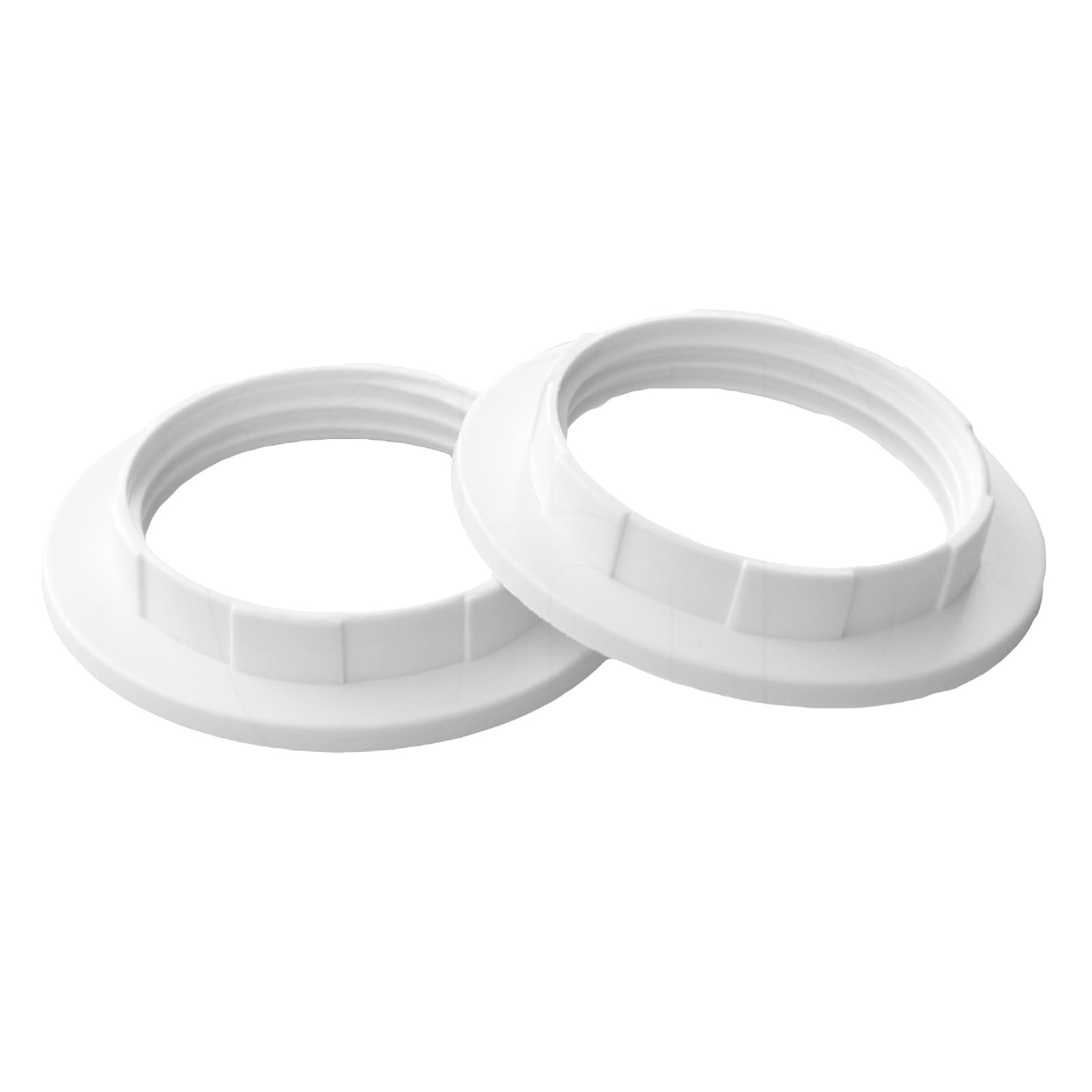 2 Pack E27 Lampshade Reducer Ring White Plastic Reducer Ring Light Shade Reducer