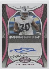 2022 Certified Mirror Signatures Pink 10/75 Alex Leatherwood #MS-AL Auto qf8