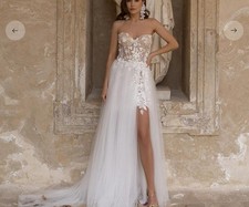 Short lace wedding dress wedding dress 32-60 mini dress removable train