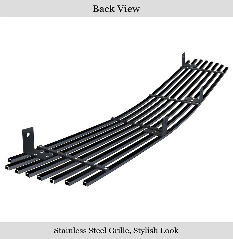 Se adapta a GMC Jimmy/Sonoma 1998-2003 superior de acero inoxidable negro rejilla de billet Foto 3 de 4