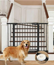 Cumbor 30-46  Auto Close Baby Gate Black 31  H Pressure Mount Stair
