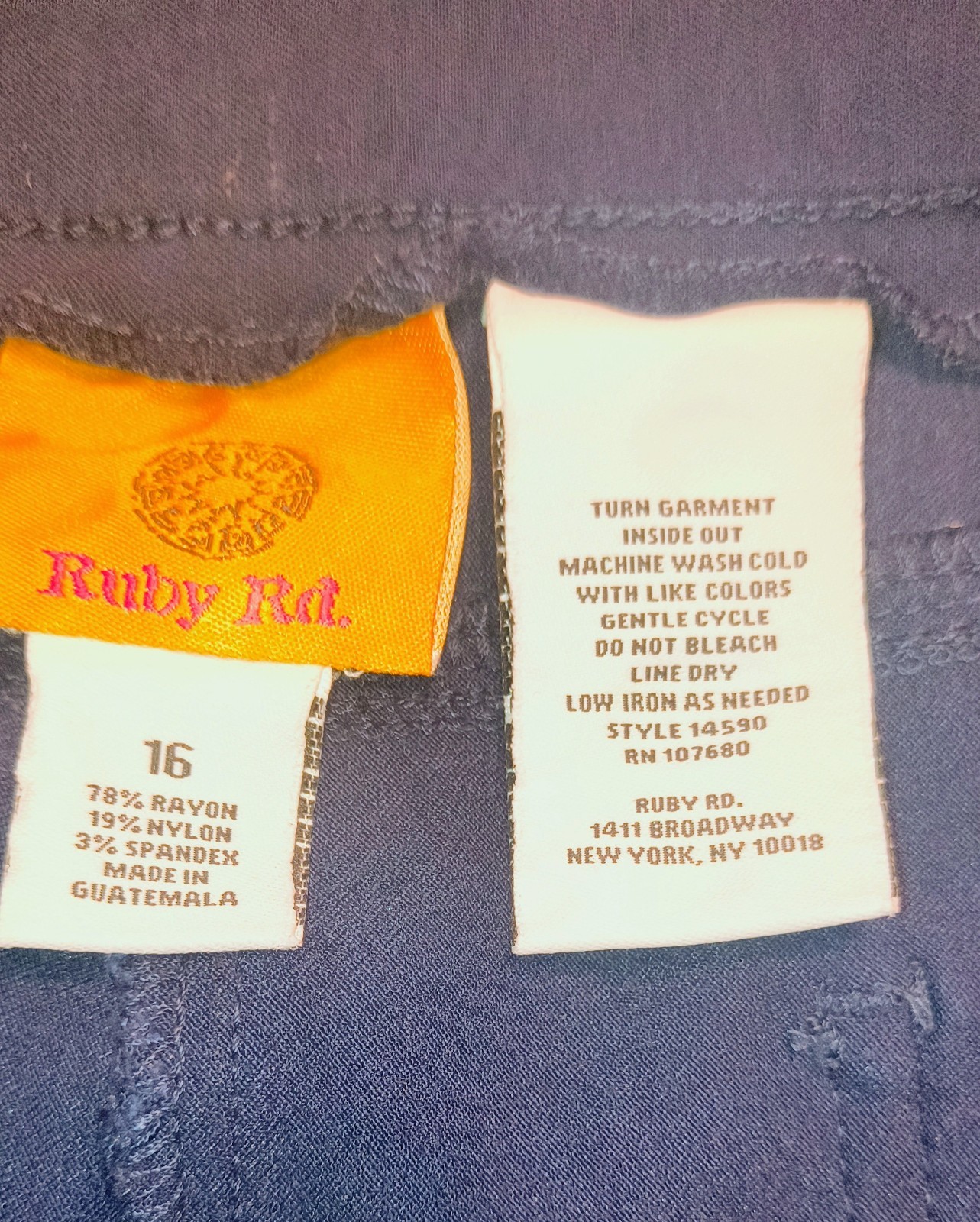 Ruby Rd Blue Ruby Rd. Blue Pull On Stretch Jeans. Ladies Size 16 | eBay