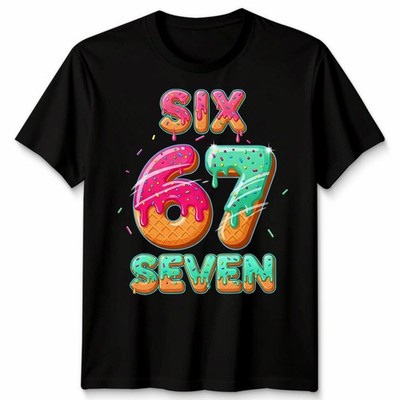 Sechs 6 sieben 7 Geburtstag Kinder altersspezifische Zahlen Herren Damen Grafik T-Shirt