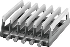 6-Slot Vertical Laptop Stand  Holder  Adjustable Aluminum Laptop Stand Vertical