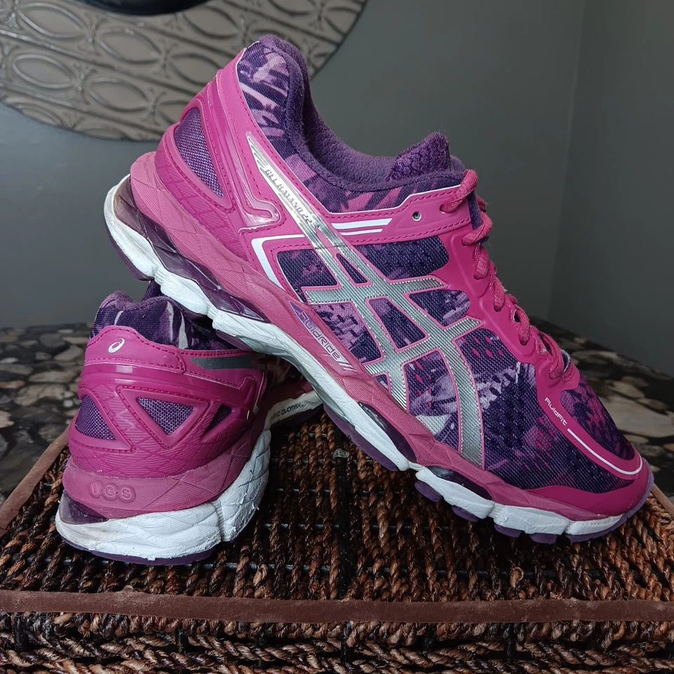RARO ASICS Gel-Kayano 22 Púrpura Rosa Zapatos para Correr Tenis Mujeres EE. UU. 8 T597N D5 Foto 2 de 4