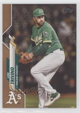 2020 Topps Gold 1259/2020 Lou Trivino #587 4c5
