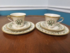 Grand Plat Hartstone Pottery Holly Berry 16,5 Pouces – Décoration De Noël Vintage