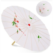 Chinese Japanese Umbrella Art Deco Painted Parasol For Wedding Dance Party UK