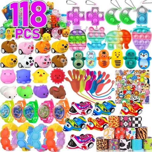 118 Pack Party Favor for 4-8-12, Treasure Box Toys, School Classroom Prizes, ...