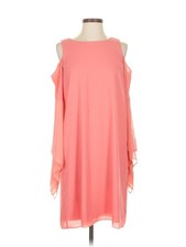 H By Halston Women Pink Casual Dress S