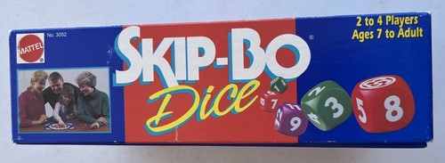 Juego Skip Bo Dice Des en Caja De Colección Mattel Edición 1995 Completo Buenas Reglas - Imagen 6 de 10