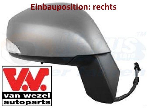 VAN Wezel 4380828 AußEnspiegel Rechts Spiegel AußEn FüR Renault-image
