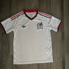 adidas Mexico National Team Soccer Jersey Size S White Red Black